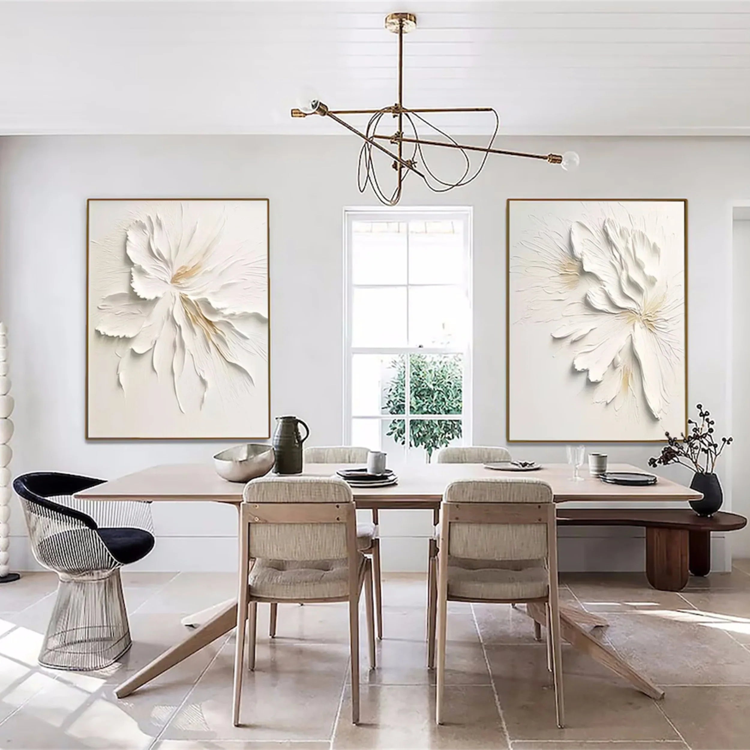 Plaster Art Texture Painting Set Of 2 #RAB028