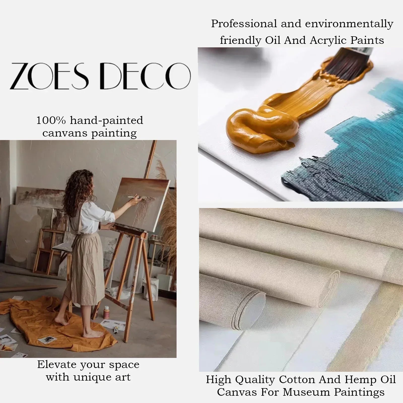 Sky And Ocean Abstract Wall Art #SO259