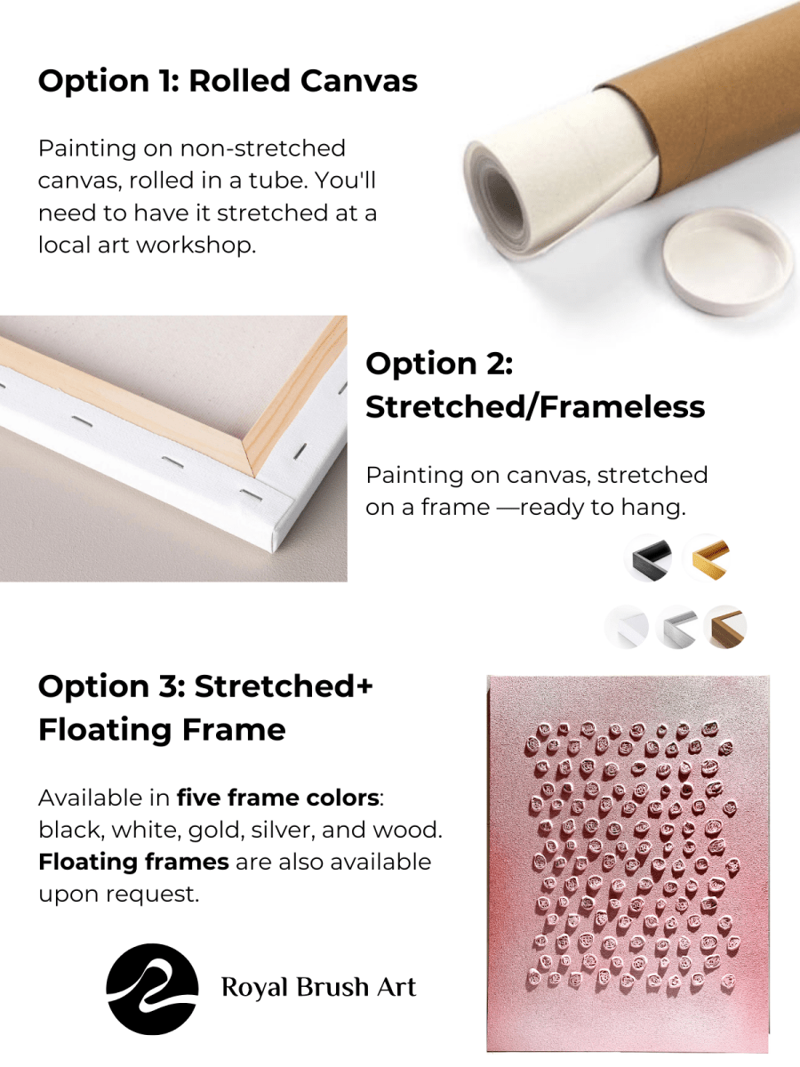 Plaster Art Texture Painting Set Of 2 #RAB049