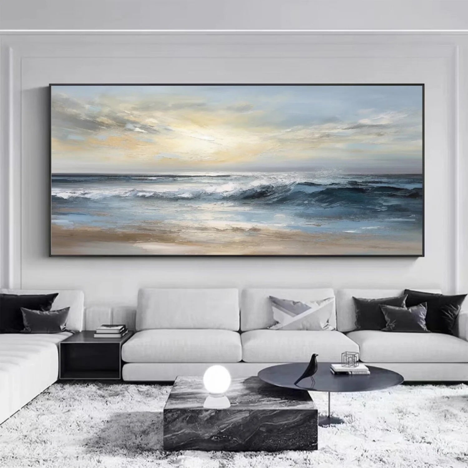 Sky And Ocean Abstract Wall Art #SO259